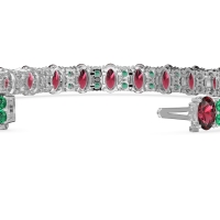 Oval and Round Tennis Bracelet