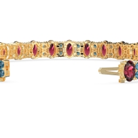Oval and Round Tennis Bracelet