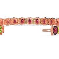 Oval and Round Tennis Bracelet