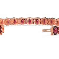 Oval and Round Tennis Bracelet