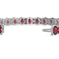 Oval and Round Tennis Bracelet