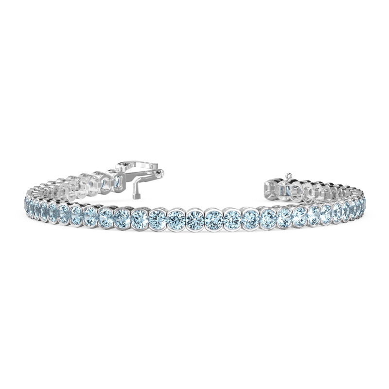 Half Bezel Tennis Bracelet