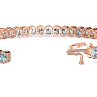 Half Bezel Tennis Bracelet