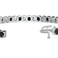 Half Bezel Tennis Bracelet