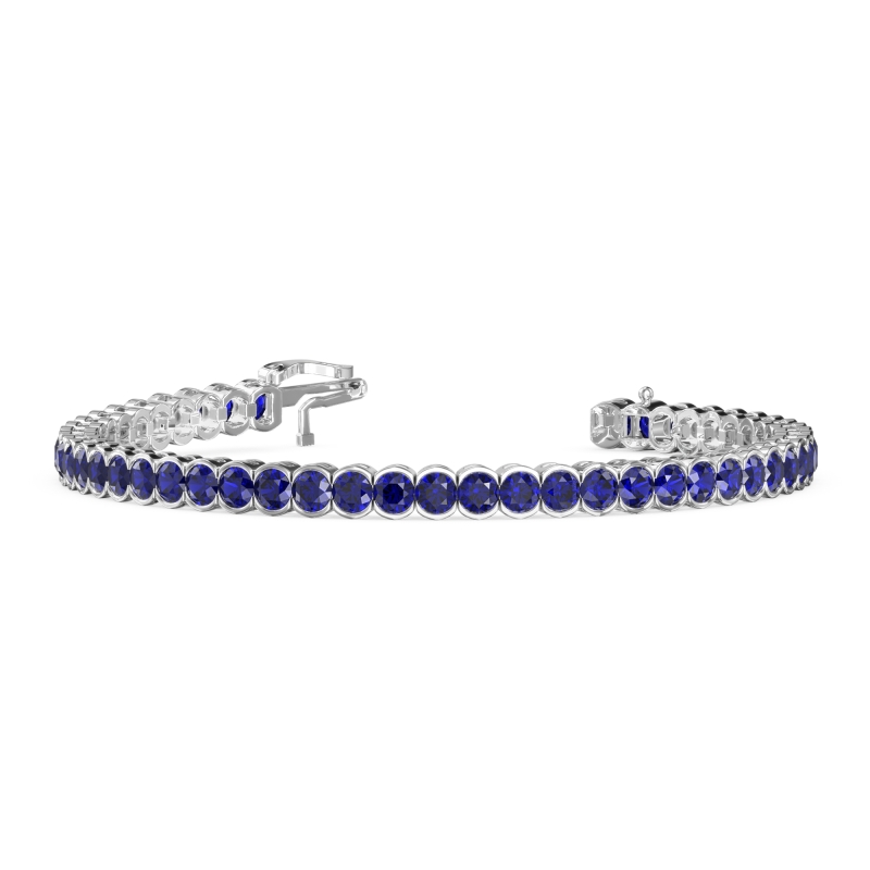 Half Bezel Tennis Bracelet