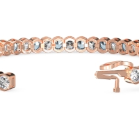 Half Bezel Tennis Bracelet