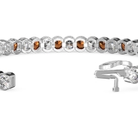 Half Bezel Tennis Bracelet