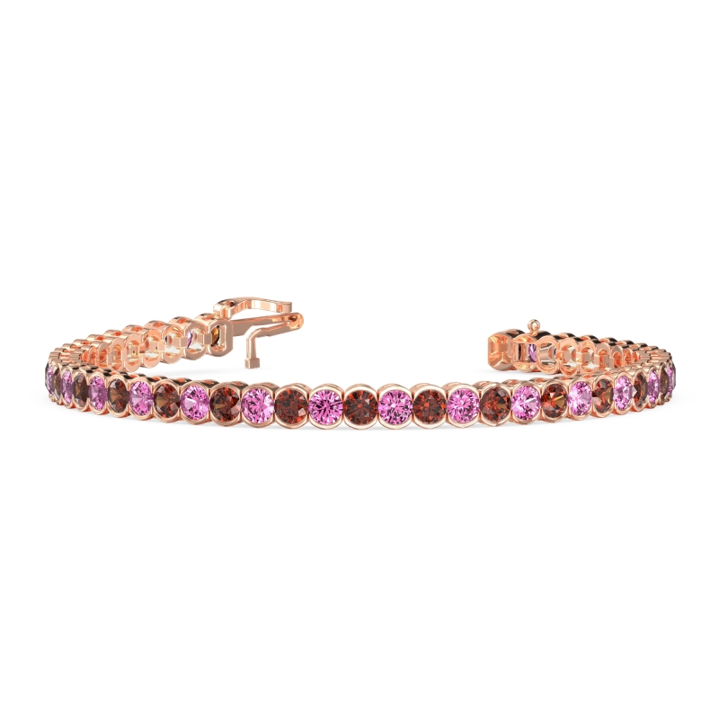 Half Bezel Tennis Bracelet