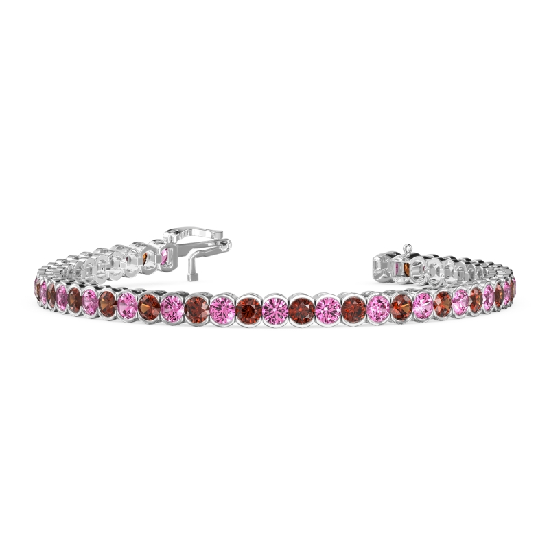Half Bezel Tennis Bracelet
