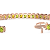 Half Bezel Tennis Bracelet