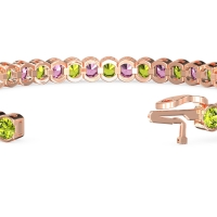 Half Bezel Tennis Bracelet