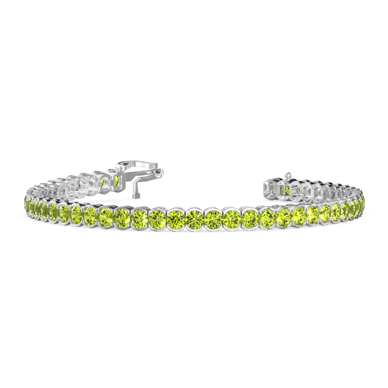 Half Bezel Tennis Bracelet