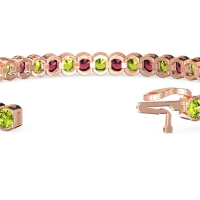 Half Bezel Tennis Bracelet