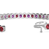 Half Bezel Tennis Bracelet