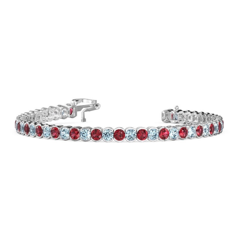 Half Bezel Tennis Bracelet