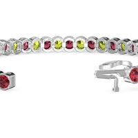 Half Bezel Tennis Bracelet