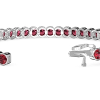 Half Bezel Tennis Bracelet