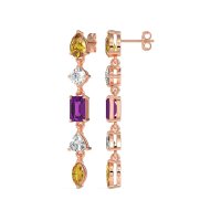 Multi-Shape Dangling Earrings