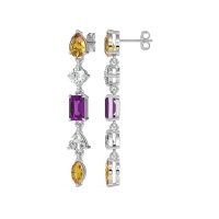 Multi-Shape Dangling Earrings