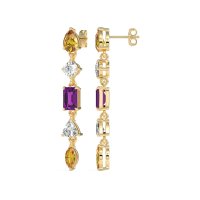 Multi-Shape Dangling Earrings