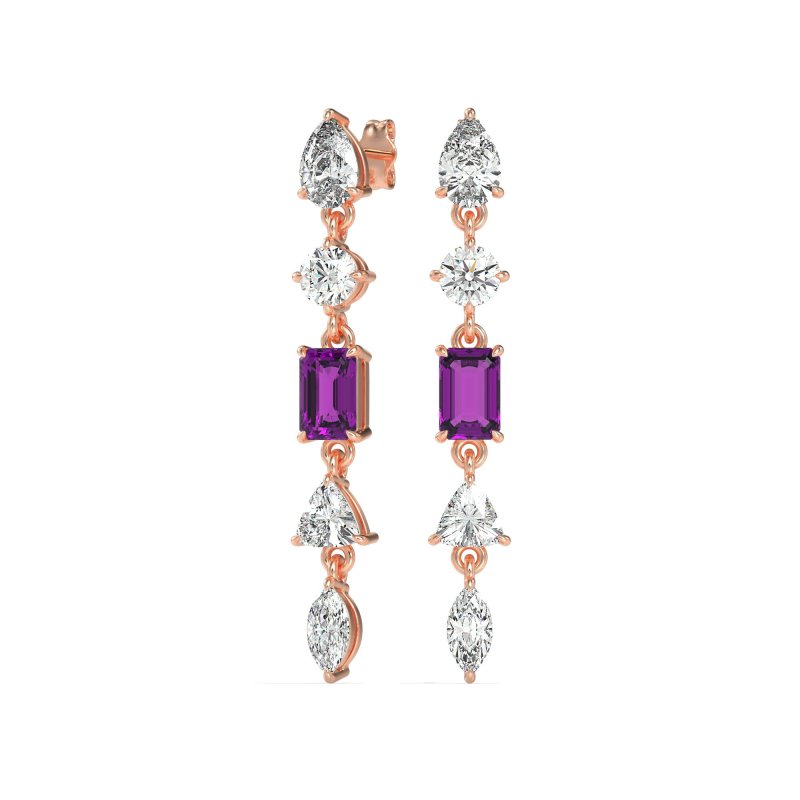 Multi-Shape Dangling Earrings