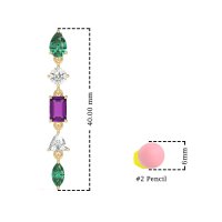 Multi-Shape Dangling Earrings