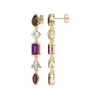 Multi-Shape Dangling Earrings
