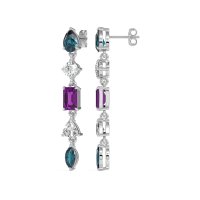 Multi-Shape Dangling Earrings