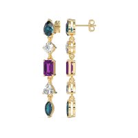 Multi-Shape Dangling Earrings