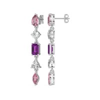 Multi-Shape Dangling Earrings