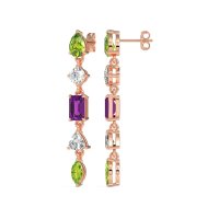 Multi-Shape Dangling Earrings