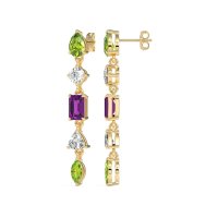 Multi-Shape Dangling Earrings