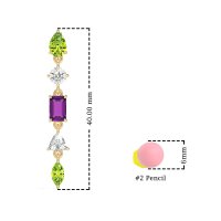 Multi-Shape Dangling Earrings