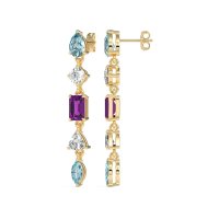 Multi-Shape Dangling Earrings