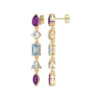 Multi-Shape Dangling Earrings