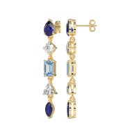 Multi-Shape Dangling Earrings