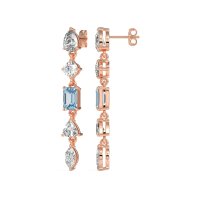 Multi-Shape Dangling Earrings