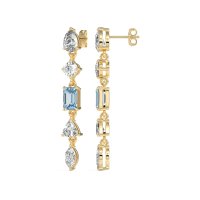 Multi-Shape Dangling Earrings