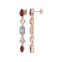 Multi-Shape Dangling Earrings