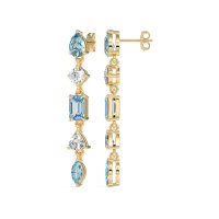 Multi-Shape Dangling Earrings