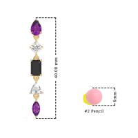Multi-Shape Dangling Earrings