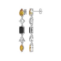 Multi-Shape Dangling Earrings
