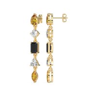 Multi-Shape Dangling Earrings