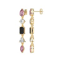 Multi-Shape Dangling Earrings