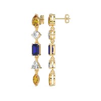 Multi-Shape Dangling Earrings