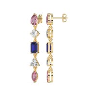 Multi-Shape Dangling Earrings