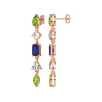 Multi-Shape Dangling Earrings