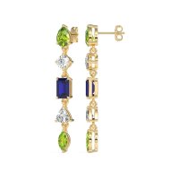 Multi-Shape Dangling Earrings