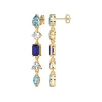 Multi-Shape Dangling Earrings
