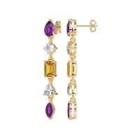 Multi-Shape Dangling Earrings